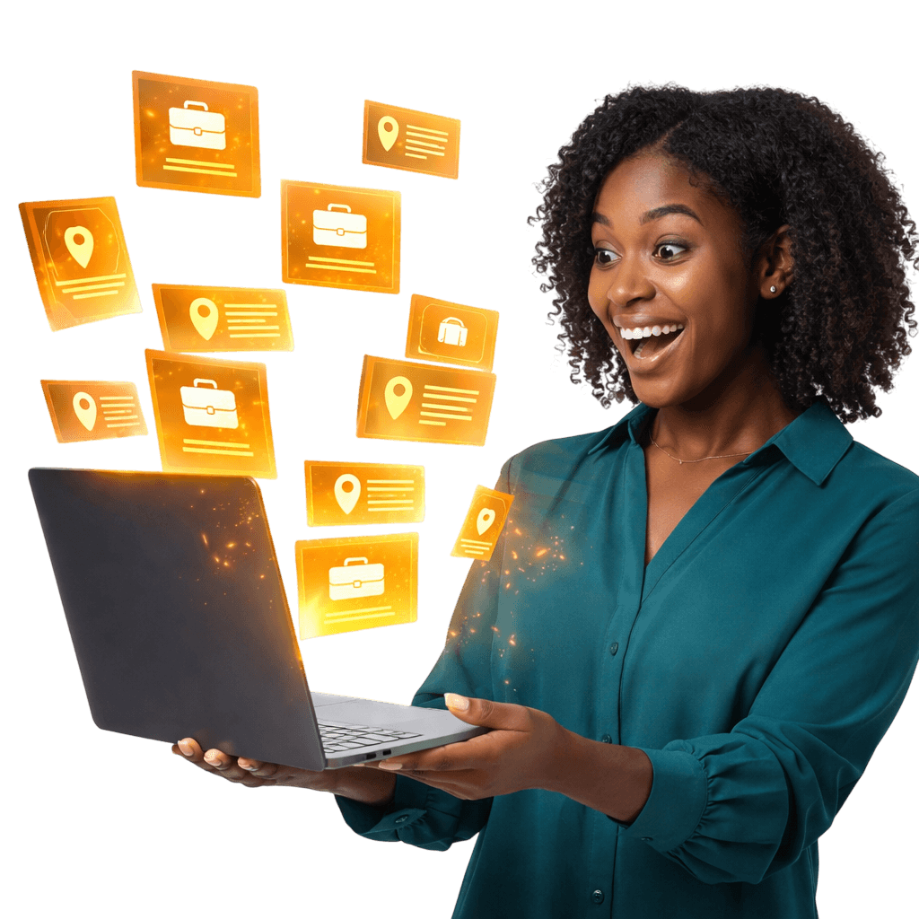 Professional finding career opportunities